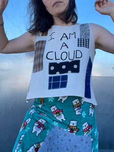 I am a cloud / Isabella Tank / 1-of-a-kind / hand-painted