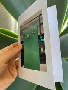 "clever" / a greeting card