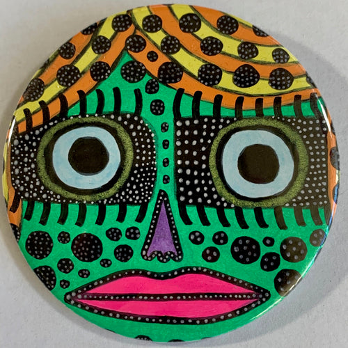 Mesmer-eyes / ART PIN / one-of-a-kind & hand-painted