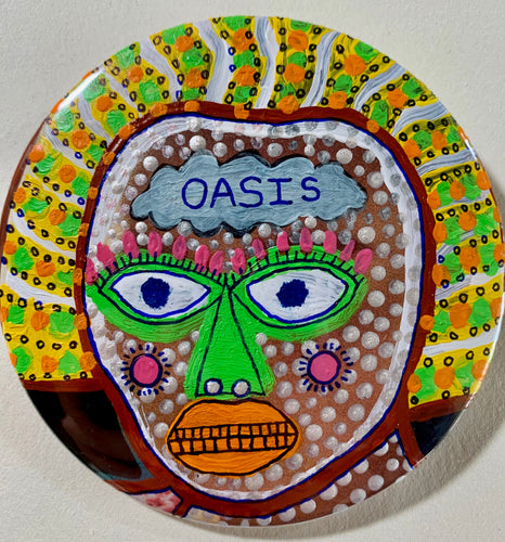 Oasis / ART PIN / one-of-a-kind & hand-painted