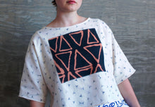 Polygons in Paris / Juniper Tee / one-of-a-kind / hand-painted